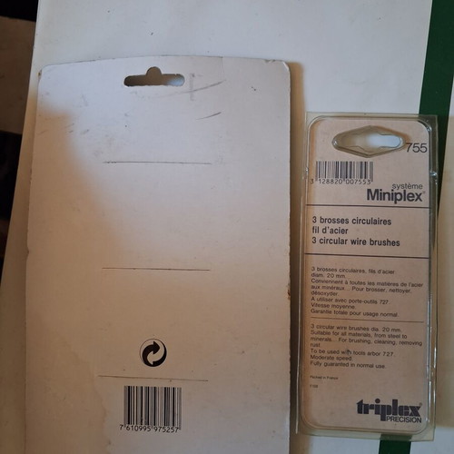 Wire brush set for drill and rotary tool new, 4 pieces