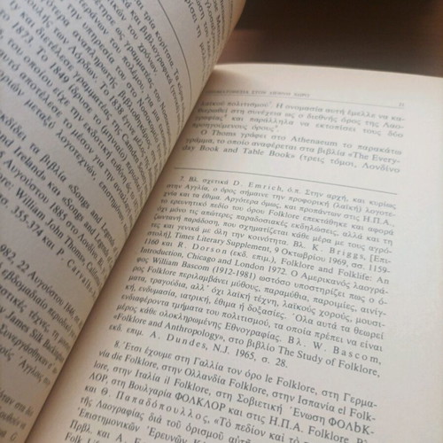 The Greek and International Scientific Nomenclature of Folklore book like new