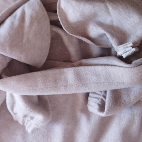 Pull & Bear beige fleece hoodie, size S