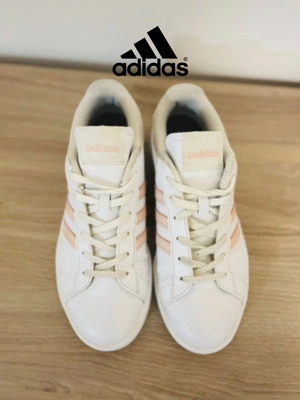 Adidas Grant Court 38 used, white and pink