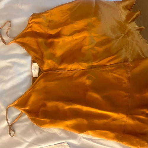 Nenette blouse orange like new, size S