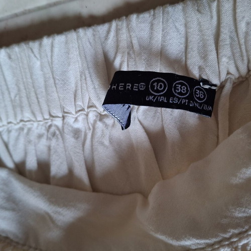 Primark long skirt like new, white, size M 38 10