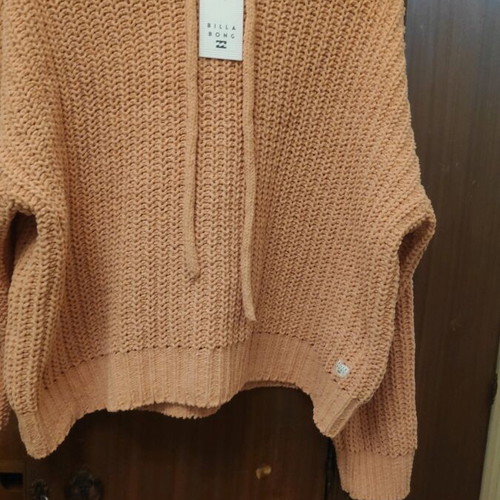 Billabong M oversized hoodie new, bright orange melon