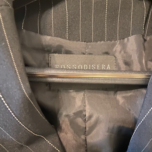 Rossodisera jacket black with thin stripe on sleeves medium