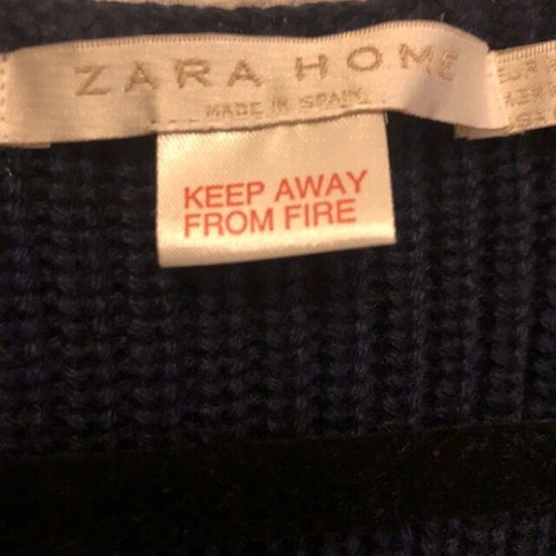 Zara Home Long Sleeveless Vest Women M/L Blue Like New