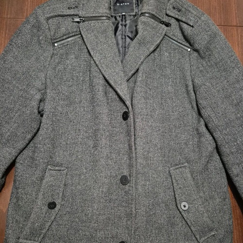 Biston gray wool coat 3XL like new