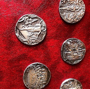 5 θρησκευτικά μετάλλια απο ασημί 999