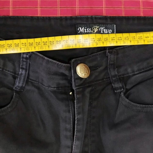 Jeans black slim used, size M 38