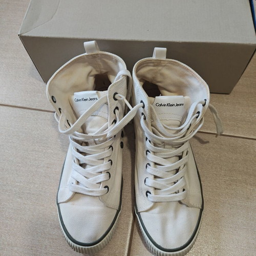 Calvin Klein sneakers used, size 38, black and white