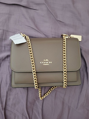 Coach Klare Dark Stone crossbody bag new, gray beige