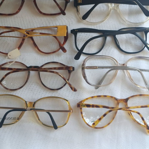Hilton Used Eyeglass Frames Pack of 24 with Balenciaga, Zeiss, Lotus