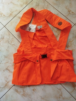Hunting orange vest with suspenders ZARK HELLAS no M new