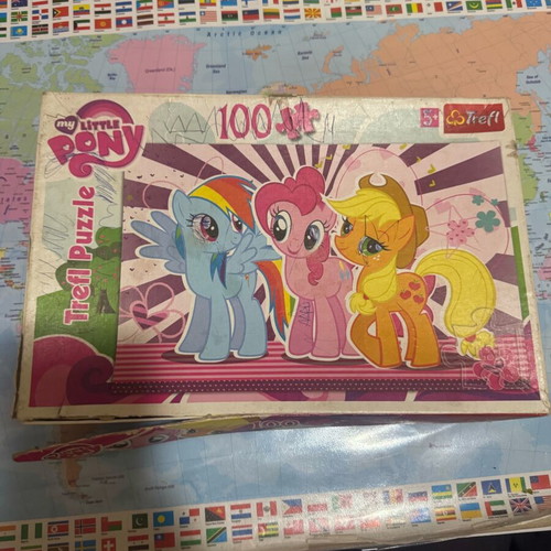 My Little Pony puzzle used with 100 pieces, one missing