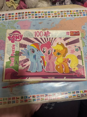 My Little Pony puzzle used with 100 pieces, one missing