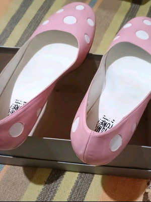Ballerinas like new, size 40, white and pink