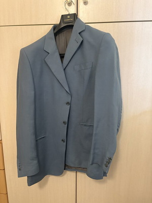 Glou Collection men's jacket like new, ciel gray-blue, size Large EU 50-52