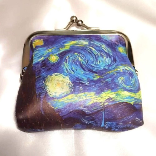 Van Gogh "Starry Night" Coin Purse new, blue multicolor