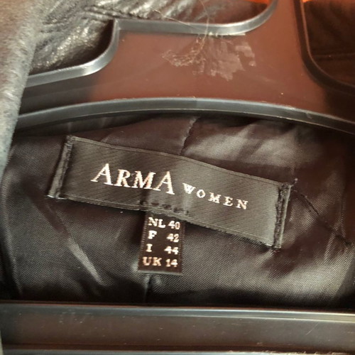 Leather jacket used, dark gray, size M