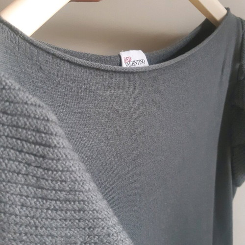Red Valentino wool dress size M like new, grey