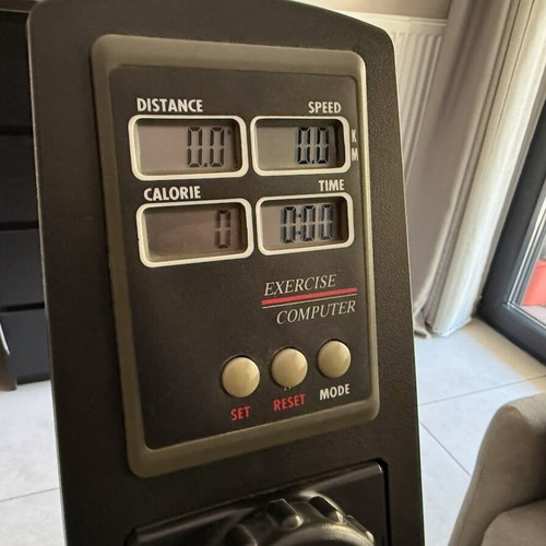 X-FIT rowing machine used with magnetic resistance and LCD display