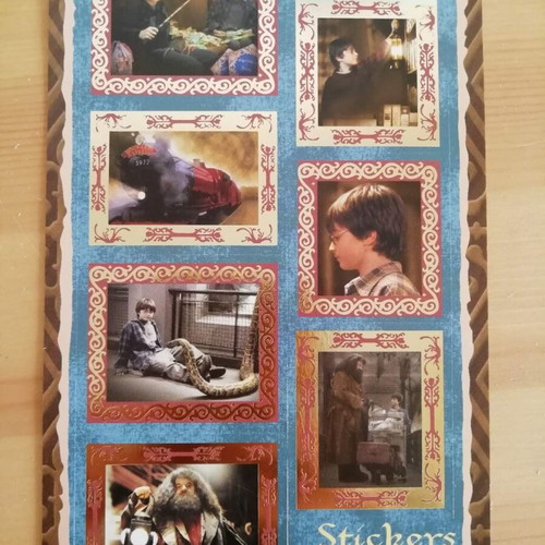 Harry Potter Collectible Stickers used, vintage 2001 Warner Bros
