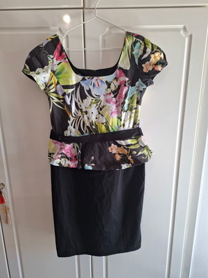 Billy Sabbado Floral Midi Dress with Belt XL like new