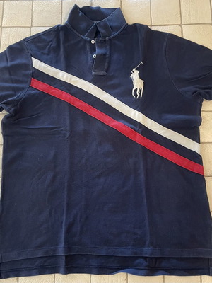 Polo Ralph Lauren shirt used, blue red white, size XL