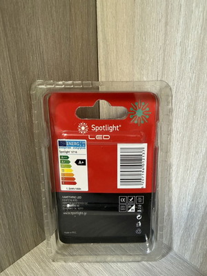 Red small LED light bulb E14 1.5W