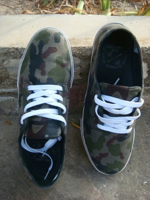 Nike canvas shoes military style like new