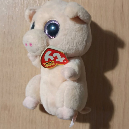 Ty Beanie Boos Piggley plush pig 15 cm like new