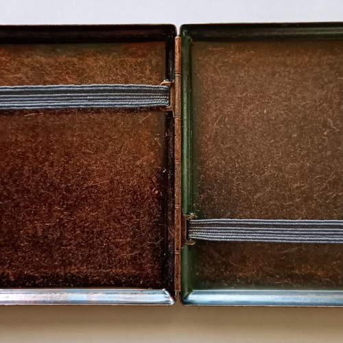 Coney Vintage German Metal Cigarette Case used