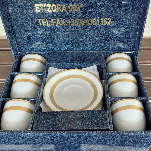 Porcelain set of 6 cups ET "ZORA 989" new