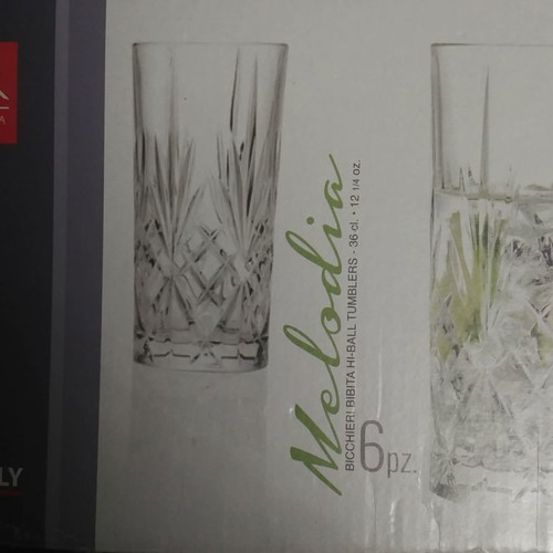 Cristal D'arques Chantilly Taille Beaugency glasses new, 84-piece collection