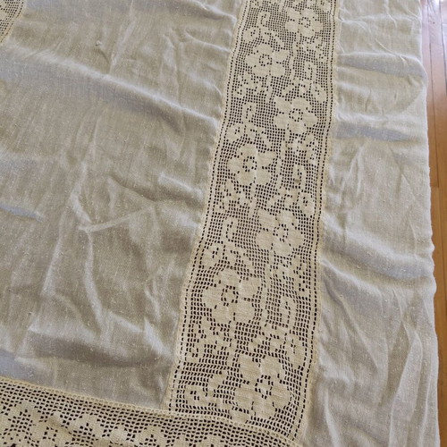 Handmade curtain 130x220 like new, beige