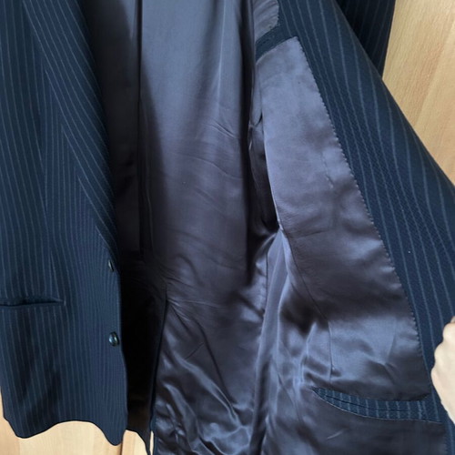 Men's dark blue vintage suit Greek tailoring like new