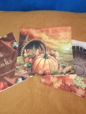 Set of three decorative pillowcases new in autumn colors