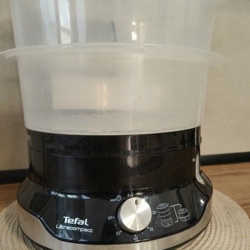 Tefal Ultracompact Steam Cooker 9lt used with 3 cooking levels