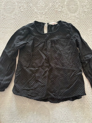 Black girls' blouse shirt H&M 110cm used
