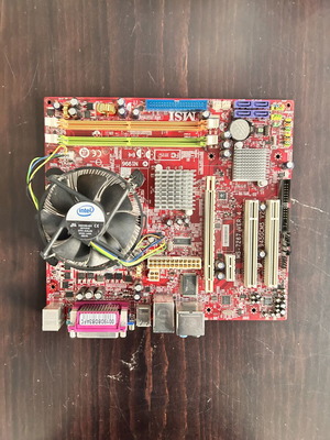 MSI motherboard with Intel processor like new