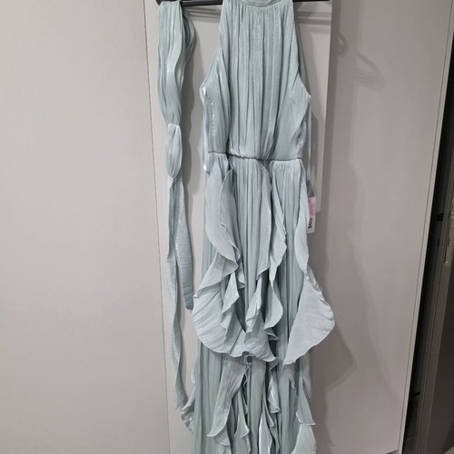 Mint green dress with belt, size L / 40 / 12