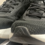 Adidas athletic shoes size 44, black and white
