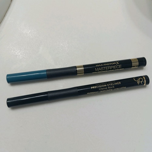 Eyeliner Max Factor blue shade with Golden Rose black gift new