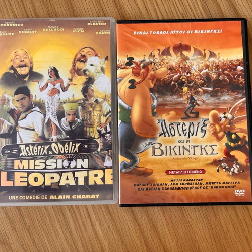 Astérix DVD movies like new, set of 2