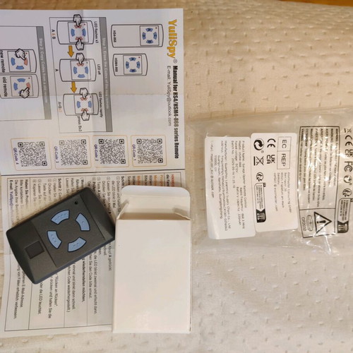 Hörmann HSM4 868 MHz remote new, for garage doors with blue buttons