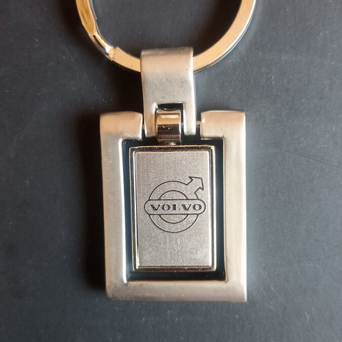 Vintage Volvo spinning keychain, New Old Stock, heavy metal 37g