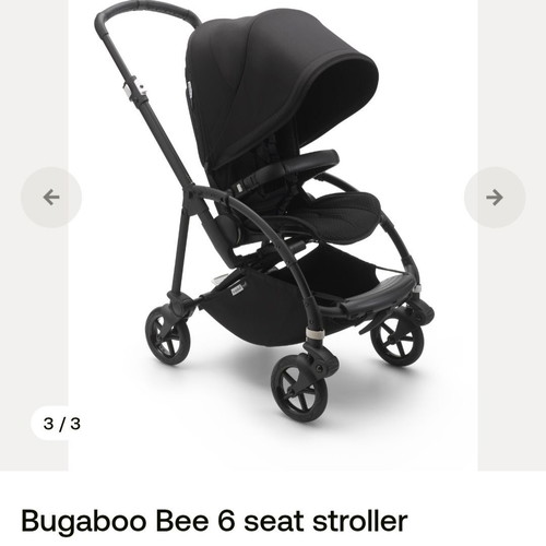 Bugaboo Bee 6 stroller like new, lightweight and sturdy