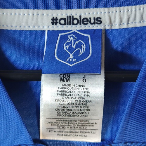 Adidas France Rugby Jersey 2017/2018, size M, like new