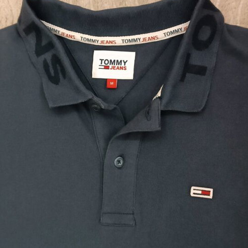 Tommy Jeans Polo shirt long sleeve size M like new blue