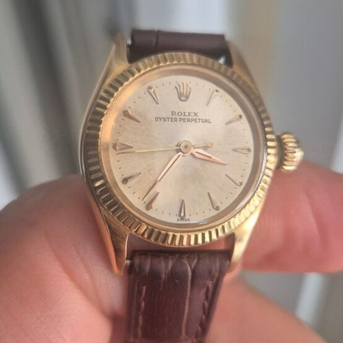 Rolex Oyster Perpetual women's watch used, 18k solid yellow gold