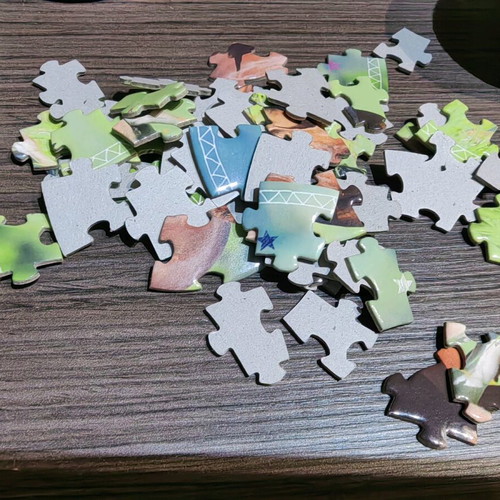 Mini Puzzle «Horse Friends» 60 pcs like new, circular, DIE SPIEGELBURG